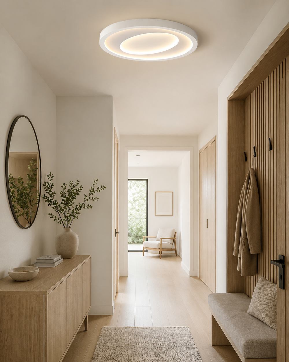 Vega – Lámpara de Techo LED Nórdica Regulable con Control por Voz 7