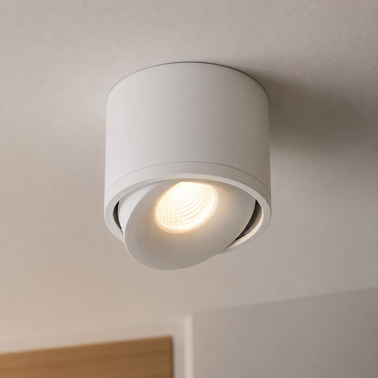 Vesta - Foco Downlight de Superficie LED Orientable de Aluminio blanco 2