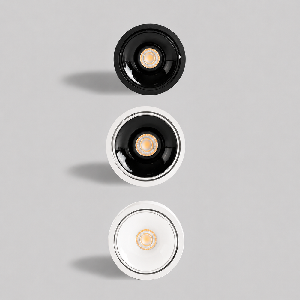 Vesta - Foco Downlight de Superficie LED Orientable de Aluminio para Techo blanco front1