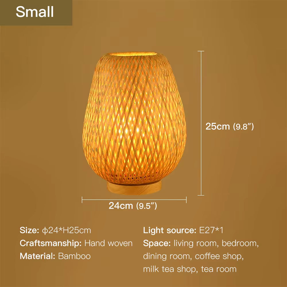 BrumaBambú lámpara de mesa moderna E27 3500K (1000 lm)