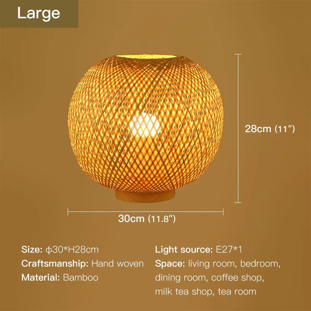 BrumaBambú lámpara de mesa moderna E27 3500K (1000 lm)