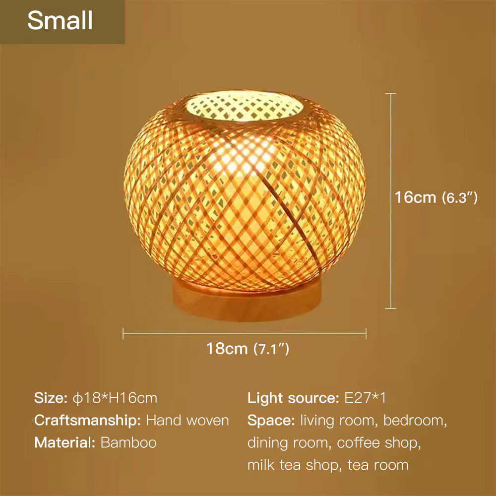 BrumaBambú lámpara de mesa moderna E27 3500K (1000 lm)