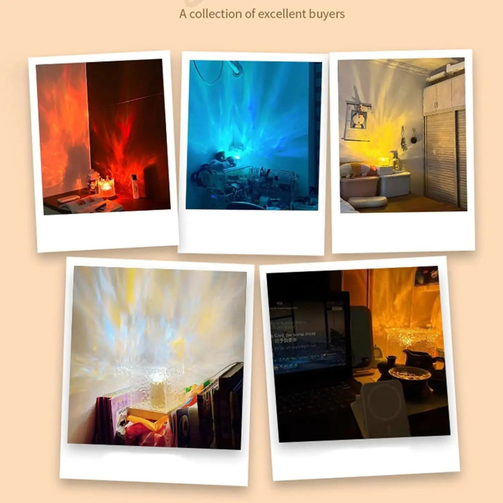 Proyector de olas oceánicas de 16 colores: ambiente perfecto para cualquier habitación.